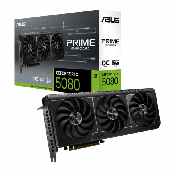کارت گرافیک ASUS PRIME GeForce RTX 5080 | حافظه 16GB GDDR7، باس 256 بیت، PCIe 5.0، DLSS 4.0 - تصویر 2