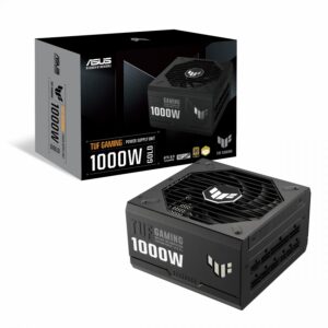 پاور ASUS TUF Gaming 1000W Gold | فول ماژولار، گواهی 80 Plus Gold، ATX 3.0، فن Axial-tech، درجه نظامی