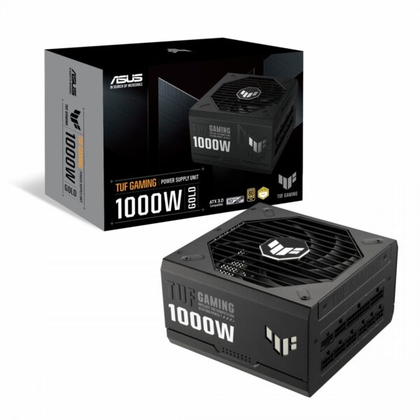 پاور ASUS TUF Gaming 1000W Gold | فول ماژولار، گواهی 80 Plus Gold، ATX 3.0، فن Axial-tech، درجه نظامی - تصویر 1