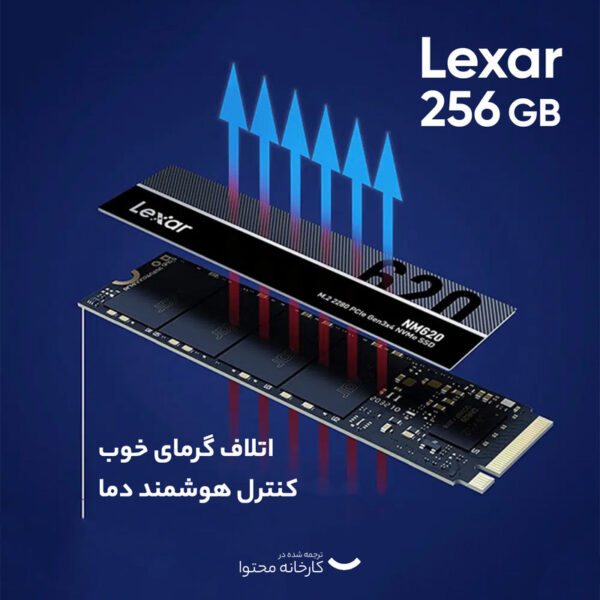 اس اس دی اینترنال لکسار مدل NM620 M.2 2280 ظرفیت 256 گیگابایت - تصویر 8