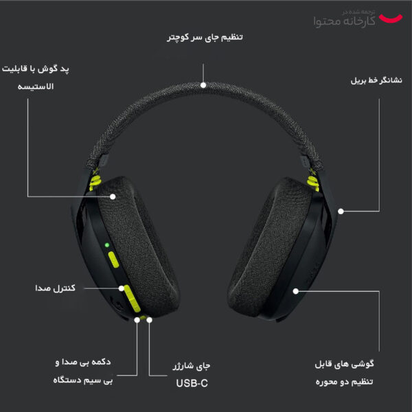 هدست مخصوص بازی لاجیتک مدل G435 - تصویر 9