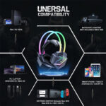 هدفون مخصوص بازی اونیکوما مدل X20 RGB-HEAD - تصویر 4
