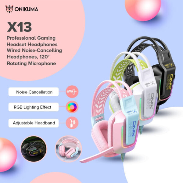 هدست گیمینگ اونیکوما مدل X13 RGB - تصویر 18
