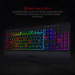 کیبورد گیمینگ ردراگون مدل Shiva K512، سوییچ ممبران، Full-Size، نورپردازی RGB - تصویر 4