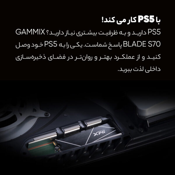 اس اس دی اینترنال ای دیتا ایکس پی جی مدل PCIE M2 GAMMIX S70 BLADE ظرفیت چهار ترابایت - تصویر 11