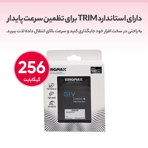 اس اس دی اینترنال کینگ مکس مدل KM256GSIV32 ظرفیت 256 گیگابایت - تصویر 5