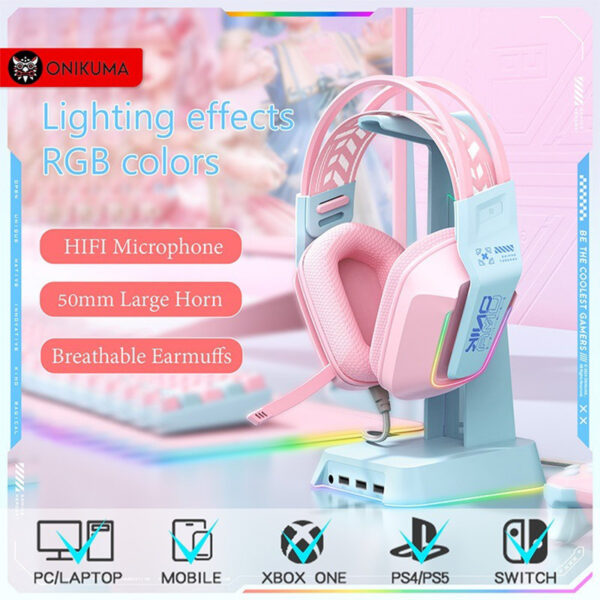 هدست گیمینگ اونیکوما مدل X13 RGB - تصویر 17