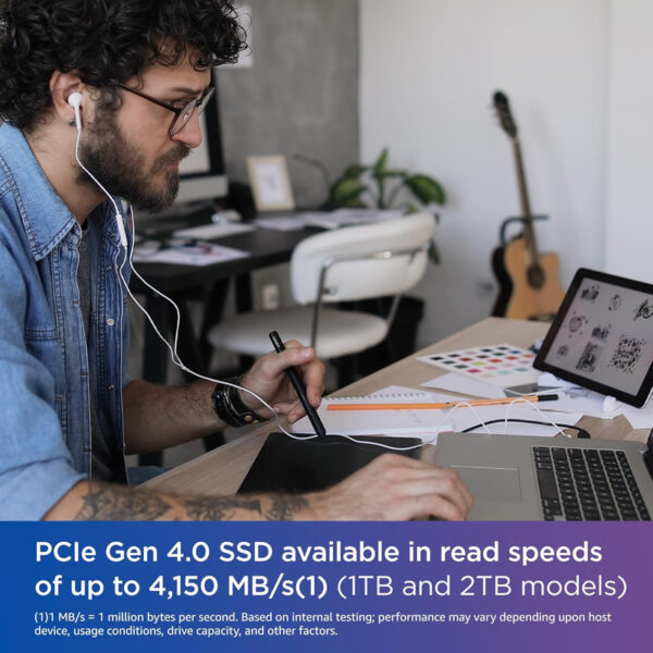 اس اس دی اینترنال PCIe 4.0 وسترن دیجیتال مدل SN580 ظرفیت دو ترابایت - تصویر 5