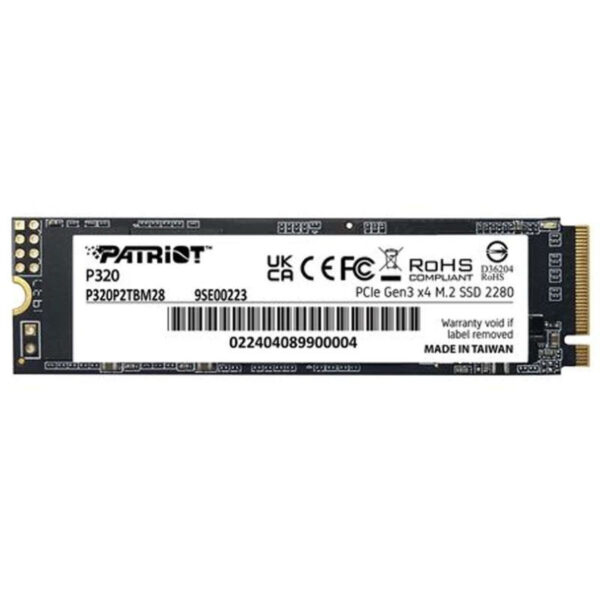 اس اس دی اینترنال M.2 PCIe (NVMe) پتریوت مدل P320 ظرفیت 512 گیگابایت - تصویر 1