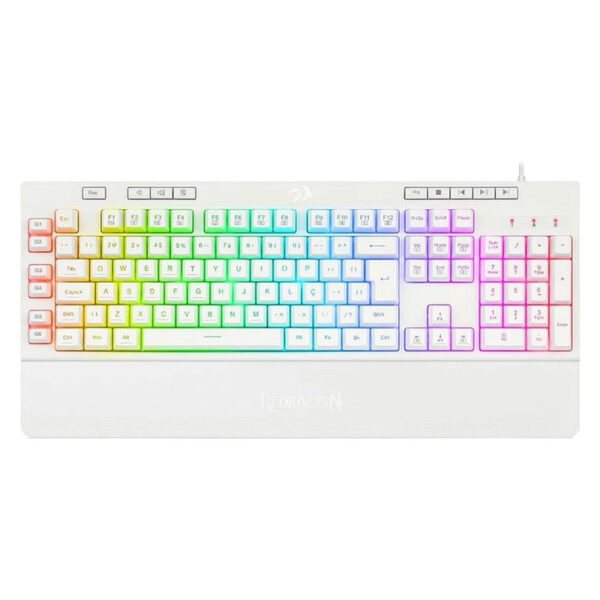 کیبورد گیمینگ ردراگون مدل Shiva K512، سوییچ ممبران، Full-Size، نورپردازی RGB - تصویر 1