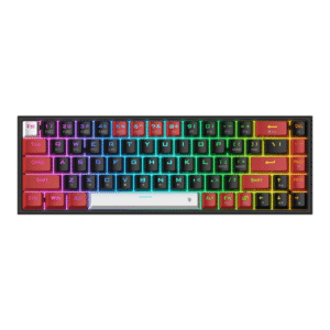 کیبورد بی‌سیم گیمینگ مکانیکی ردراگون 65٪ REDRAGON K631 CASTOR PRO – سوییچ Hot-Swap، RGB، اتصال USB-C-Bluetooth-2.4G