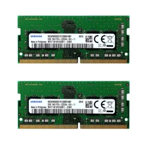 رم لپ‌تاپ (2x8) 16 گیگابایت  DDR4 سامسونگ مدل PC4-2666V با تایمینگ 2666 مگاهرتز و ماژول SO-DIMM تک کاناله