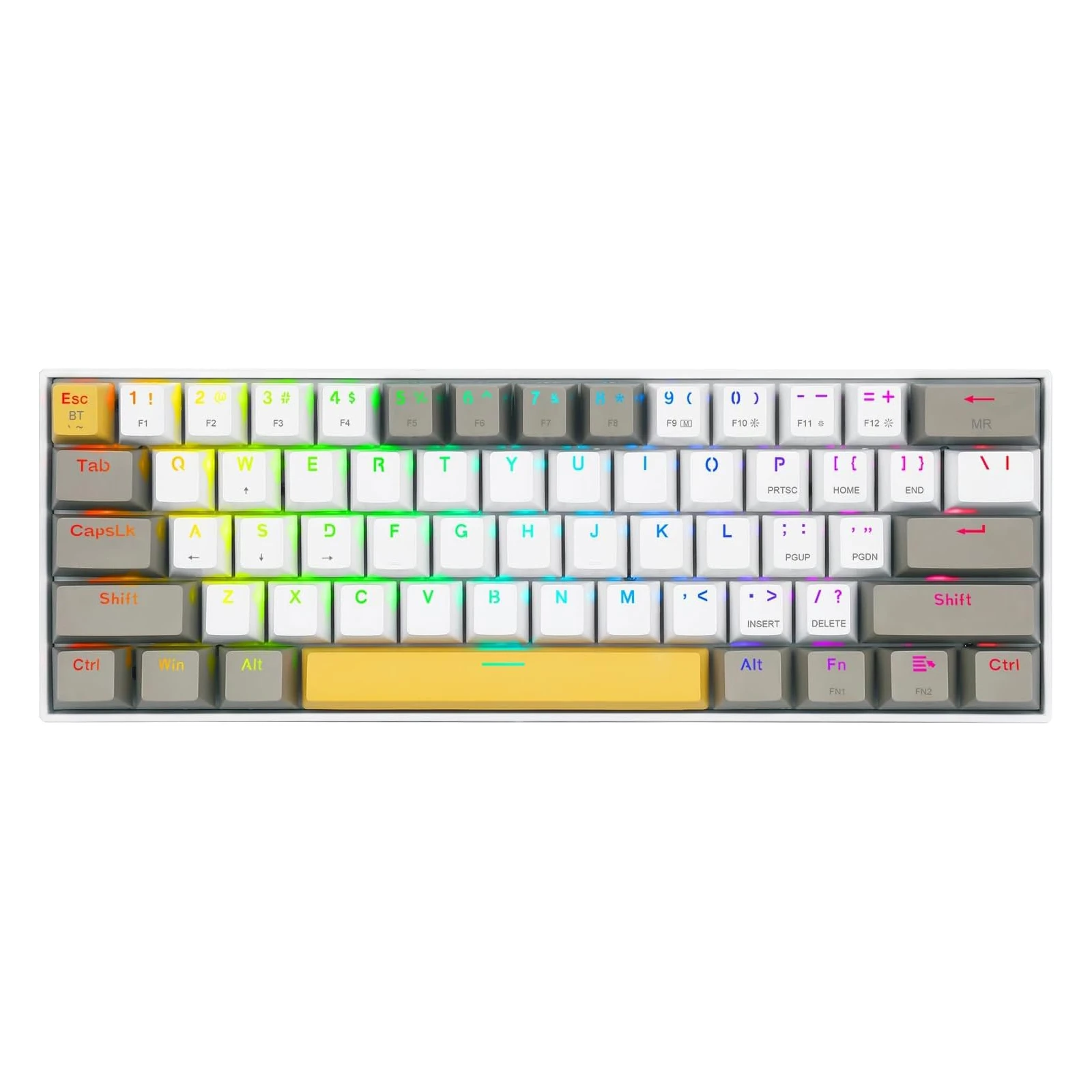 کیبورد مکانیکی ردراگون مدل K530 DRACONIC RGB PRO (K530-YL&WT&GY-RGB-PRO)