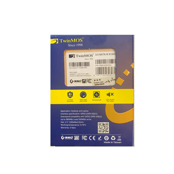 اس اس دی اینترنال توین موس مدل 2.5 اینچ ظرفیت 512 گیگابایت - تصویر 6
