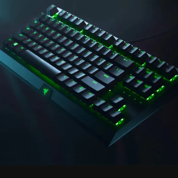 کیبورد مخصوص بازی ریزر مدل BlackWidow X Tenkeyless Green Switch - تصویر 4