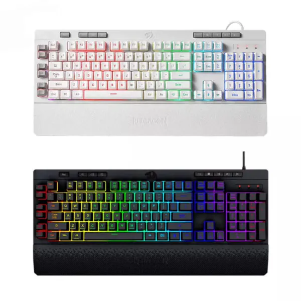 کیبورد گیمینگ ردراگون مدل Shiva K512، سوییچ ممبران، Full-Size، نورپردازی RGB - تصویر 15
