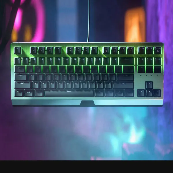 کیبورد مخصوص بازی ریزر مدل BlackWidow X Tenkeyless Green Switch - تصویر 5