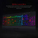 کیبورد گیمینگ ردراگون مدل Shiva K512، سوییچ ممبران، Full-Size، نورپردازی RGB - تصویر 4