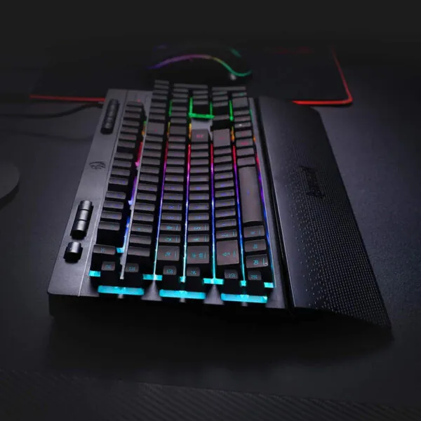 کیبورد گیمینگ ردراگون مدل Shiva K512، سوییچ ممبران، Full-Size، نورپردازی RGB - تصویر 13