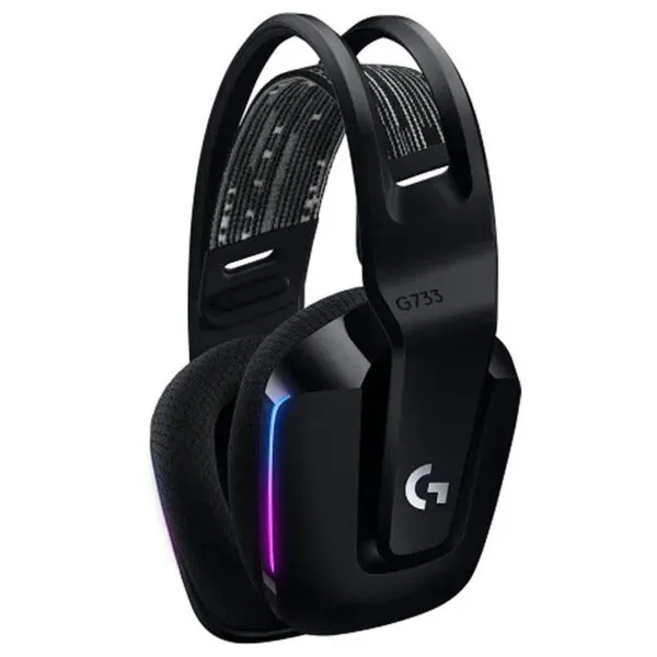 هدست لاجیتک مدل G733 LIGHTSPEED RGB BLACK - تصویر 2
