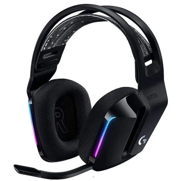 هدست لاجیتک مدل G733 LIGHTSPEED RGB BLACK - تصویر 1