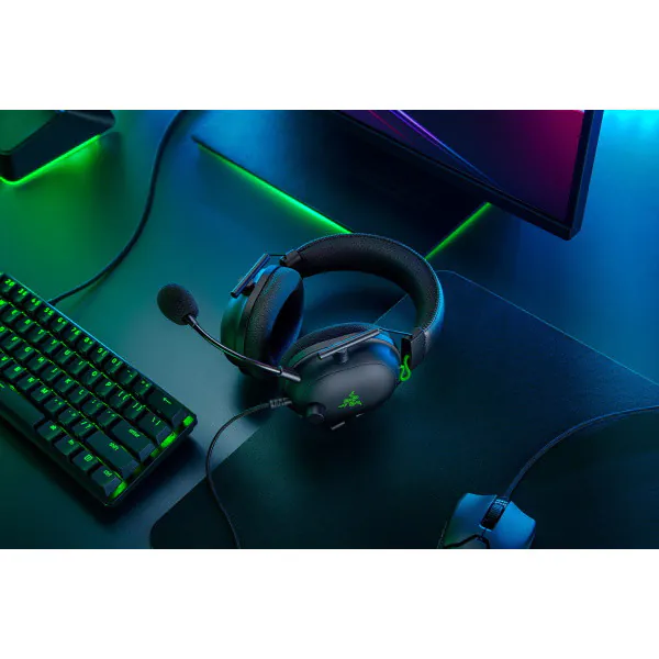 هدست مخصوص بازی ریزر مدل BlackShark V2 + USB Sound Card - تصویر 9