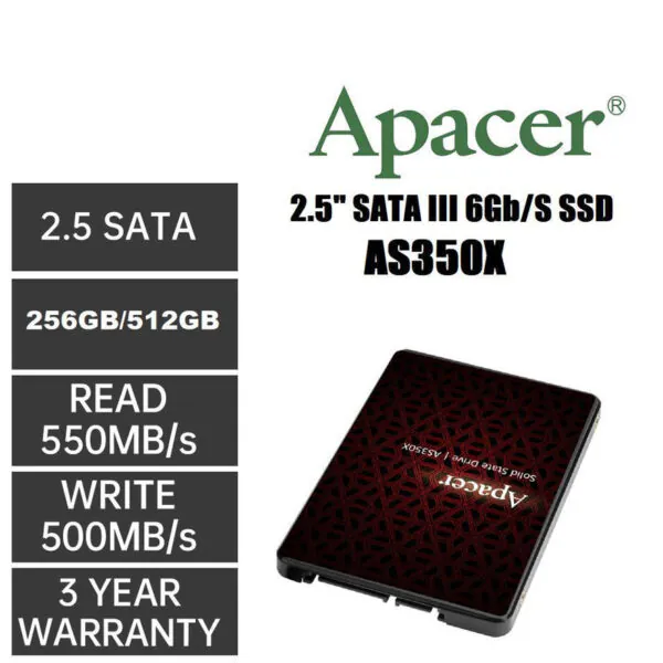 اس اس دی اینترنال اپیسر مدل AS350X ظرفیت 256 گیگابایت - تصویر 2