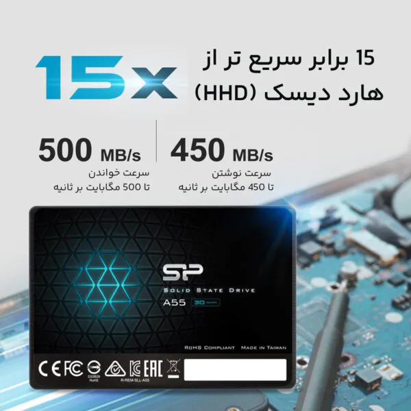 اس اس دی اینترنال SATA3.0 سیلیکون پاور مدل Ace A55 ظرفیت 256 گیگابایت - تصویر 21